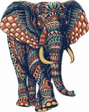 Раскраска слон индийский #36 #498683