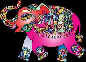 Раскраска слон индийский для детей #4 #498688