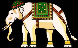 Раскраска слон индийский для детей #22 #498706