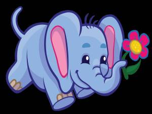 Раскраска слоненок для детей #2 #498722
