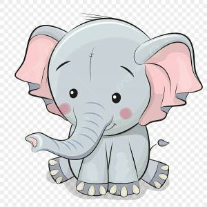 Раскраска слоненок для детей #3 #498723