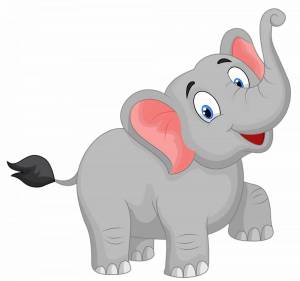 Раскраска слоненок для детей #4 #498724