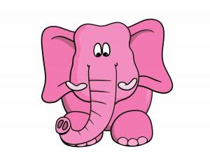 Раскраска слоненок для детей #8 #498728