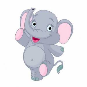 Раскраска слоненок для детей #13 #498733