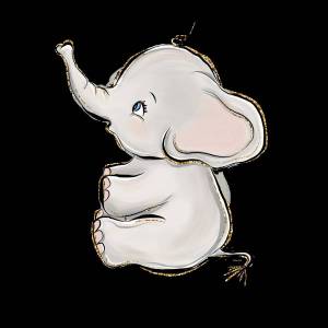 Раскраска слоненок для детей #26 #498746
