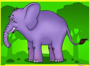Раскраска слоненок для детей #27 #498747
