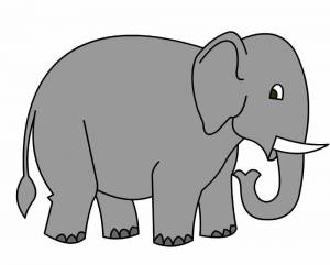 Раскраска слоненок для детей #32 #498752