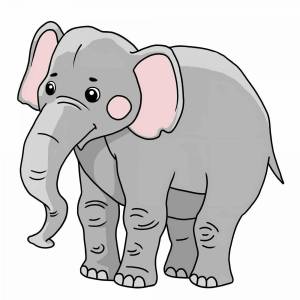 Раскраска слоненок для детей #34 #498754
