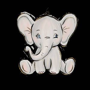 Раскраска слоненок для детей #35 #498755