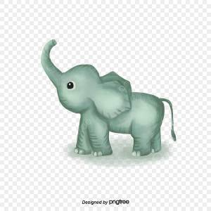 Раскраска слоник зеленый #13 #498769