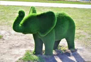 Раскраска слоник зеленый #18 #498774