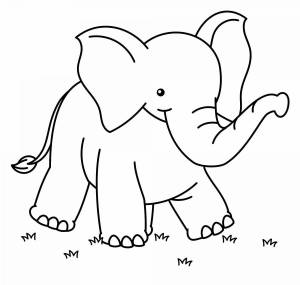 Раскраска слоника для детей 7 лет #4 #498798