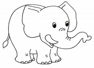 Раскраска слоника для детей 7 лет #9 #498803