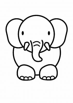 Раскраска слоника для детей 7 лет #10 #498804