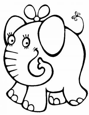 Раскраска слоника для детей 7 лет #19 #498813