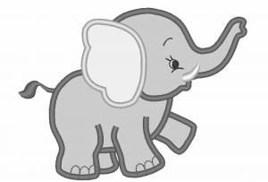 Раскраска слоника для детей 7 лет #20 #498814