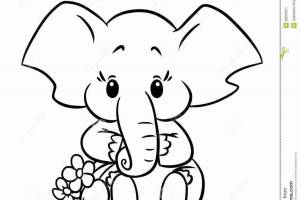 Раскраска слоника для детей 7 лет #29 #498823