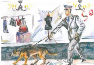 Раскраска служебные собаки подготовительная группа #33 #498894