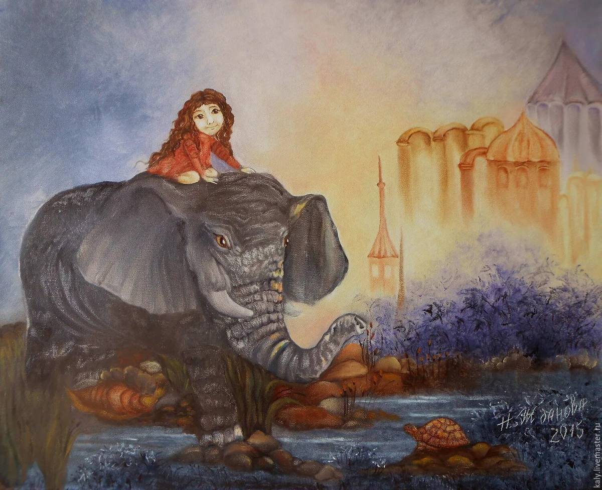 Слон и девочка #25