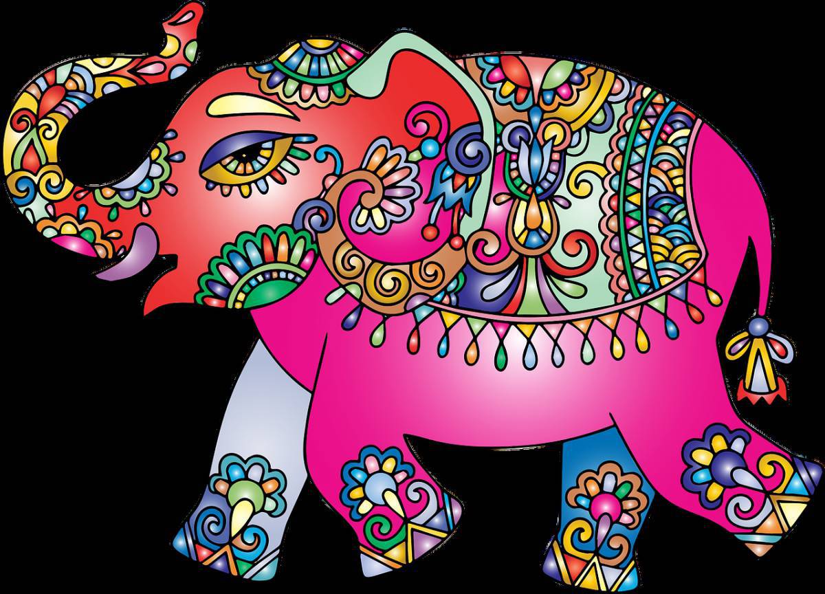 Слон индийский для детей #4
