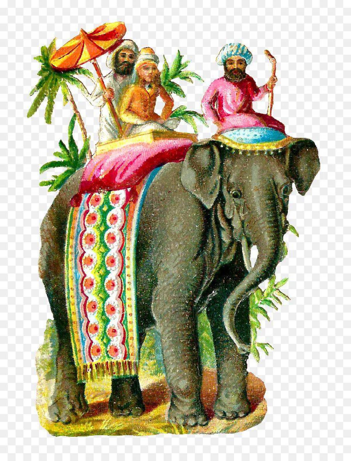 Слон индийский для детей #11
