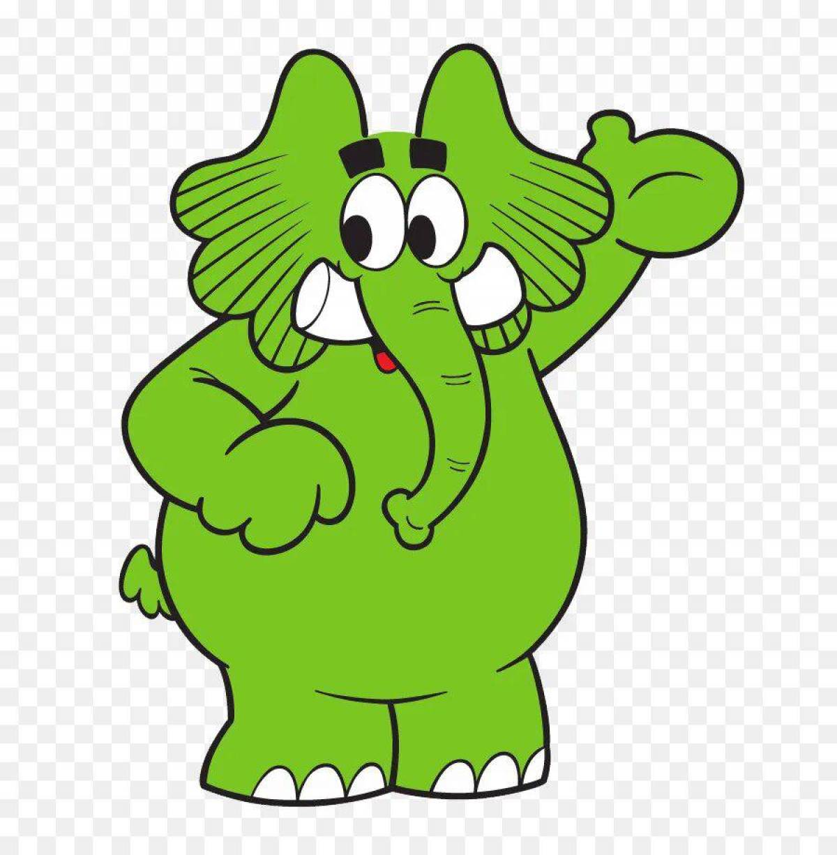 Слоник зеленый #15