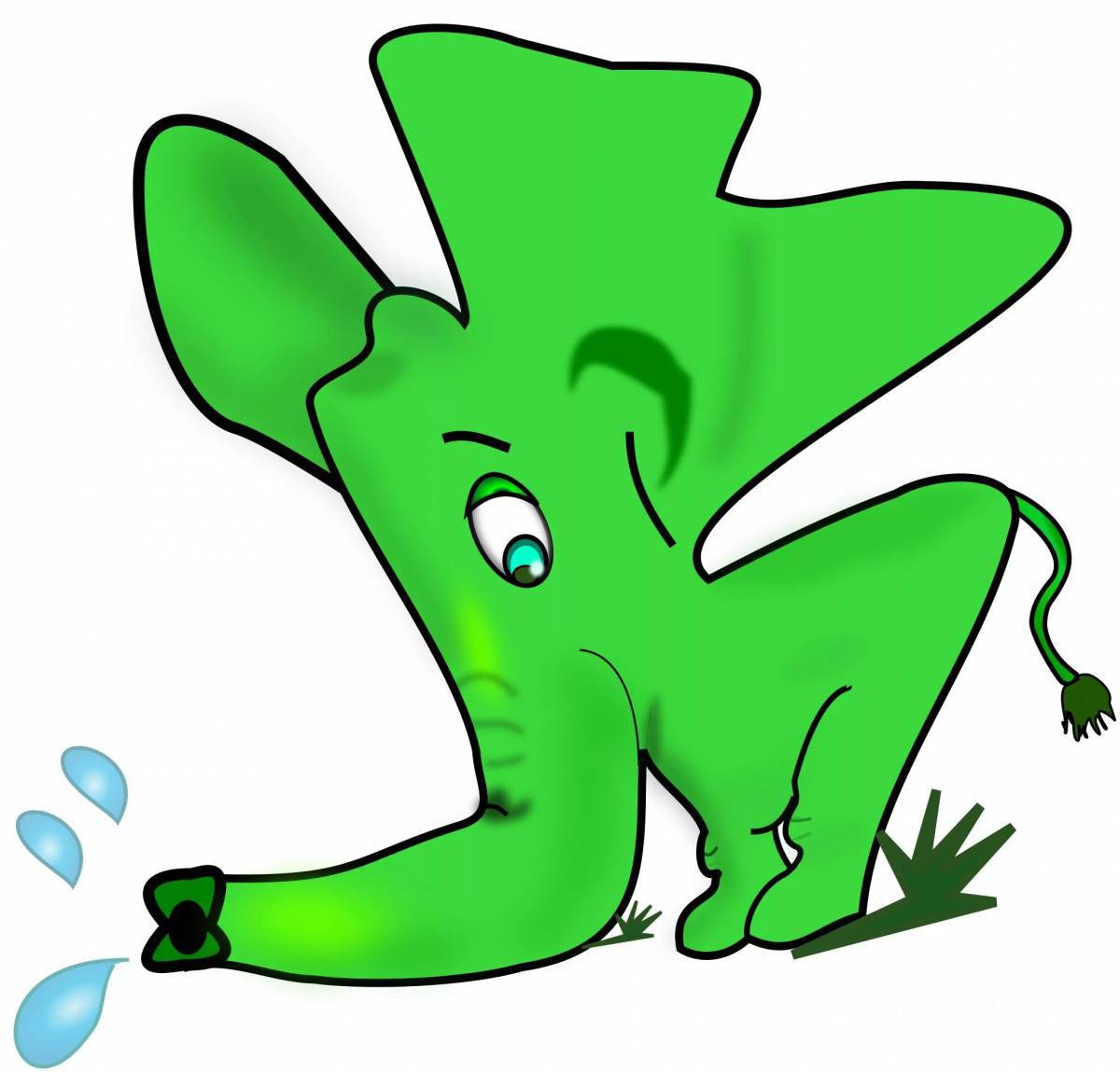 Слоник зеленый #33