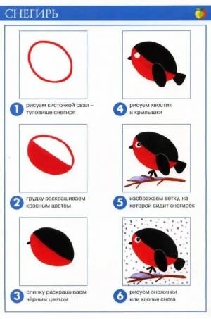 Раскраска снегирь для средней группы #1 #500209