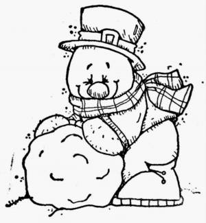 Раскраска снеговик антистресс #17 #500520