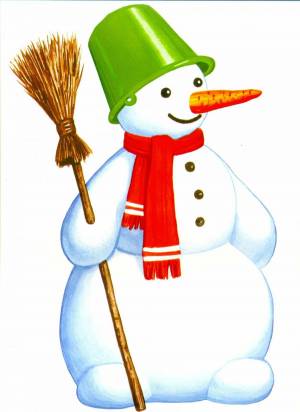 Раскраска снеговик для детей 3 4 #19 #500561
