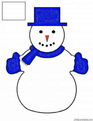 Раскраска снеговик для детей 3 4 #25 #500567