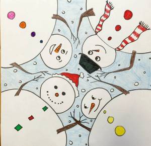 Раскраска снеговик для детей 6 7 лет #25 #500606