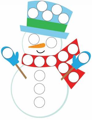 Раскраска снеговик для детей 6 7 лет #28 #500609