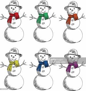Раскраска снеговик для детей 6 7 лет #32 #500613