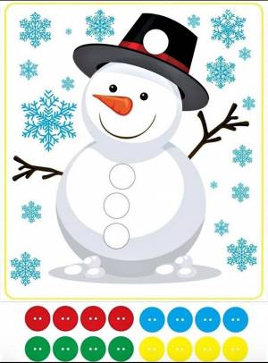 Раскраска снеговика для детей 3 4 года #32 #500827