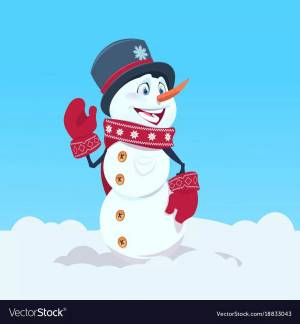 Раскраска снеговики в шапочках и шарфиках #9 #500872