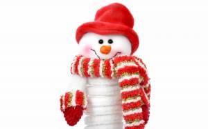Раскраска снеговики в шапочках и шарфиках #26 #500889
