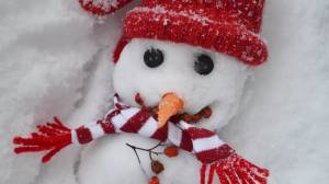 Раскраска снеговики в шапочках и шарфиках #31 #500894