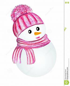 Раскраска снеговики в шапочках и шарфиках #35 #500898