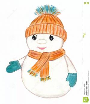 Раскраска снеговики в шапочках и шарфиках #36 #500899