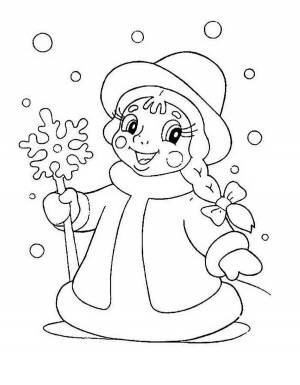 Раскраска снегурочка для детей 5 6 лет #5 #501053