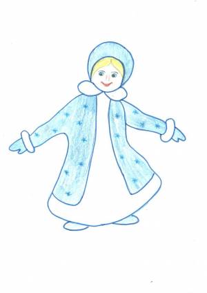Раскраска снегурочка для детей 5 6 лет #21 #501069