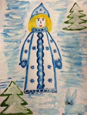 Раскраска снегурочка для детей 5 6 лет #31 #501079