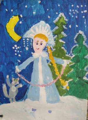 Раскраска снегурочка для детей 5 6 лет #32 #501080