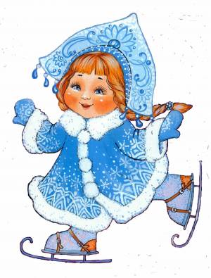 Раскраска снегурочка для малышей #14 #501100