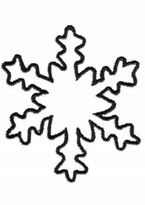 Раскраска снежинка для детей 2 3 лет #5 #501129