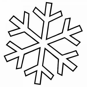 Раскраска снежинка для детей 2 3 лет #9 #501133
