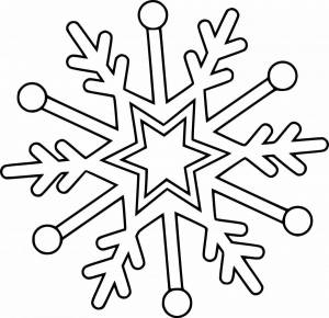 Раскраска снежинки для детей 4 5 лет #7 #501167