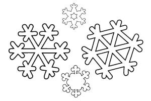 Раскраска снежинки для детей 4 5 лет #10 #501170