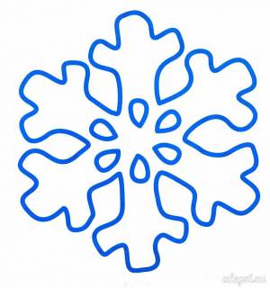Раскраска снежинки для детей 4 5 лет #13 #501173